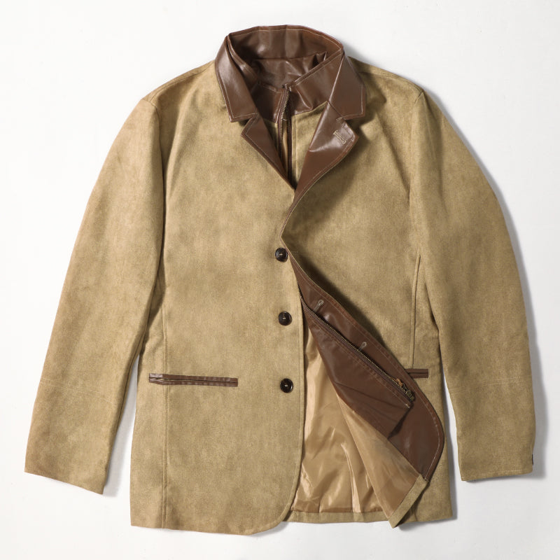 Men's Autumn Vintage Buckskin Jacket MTA2225C0TO