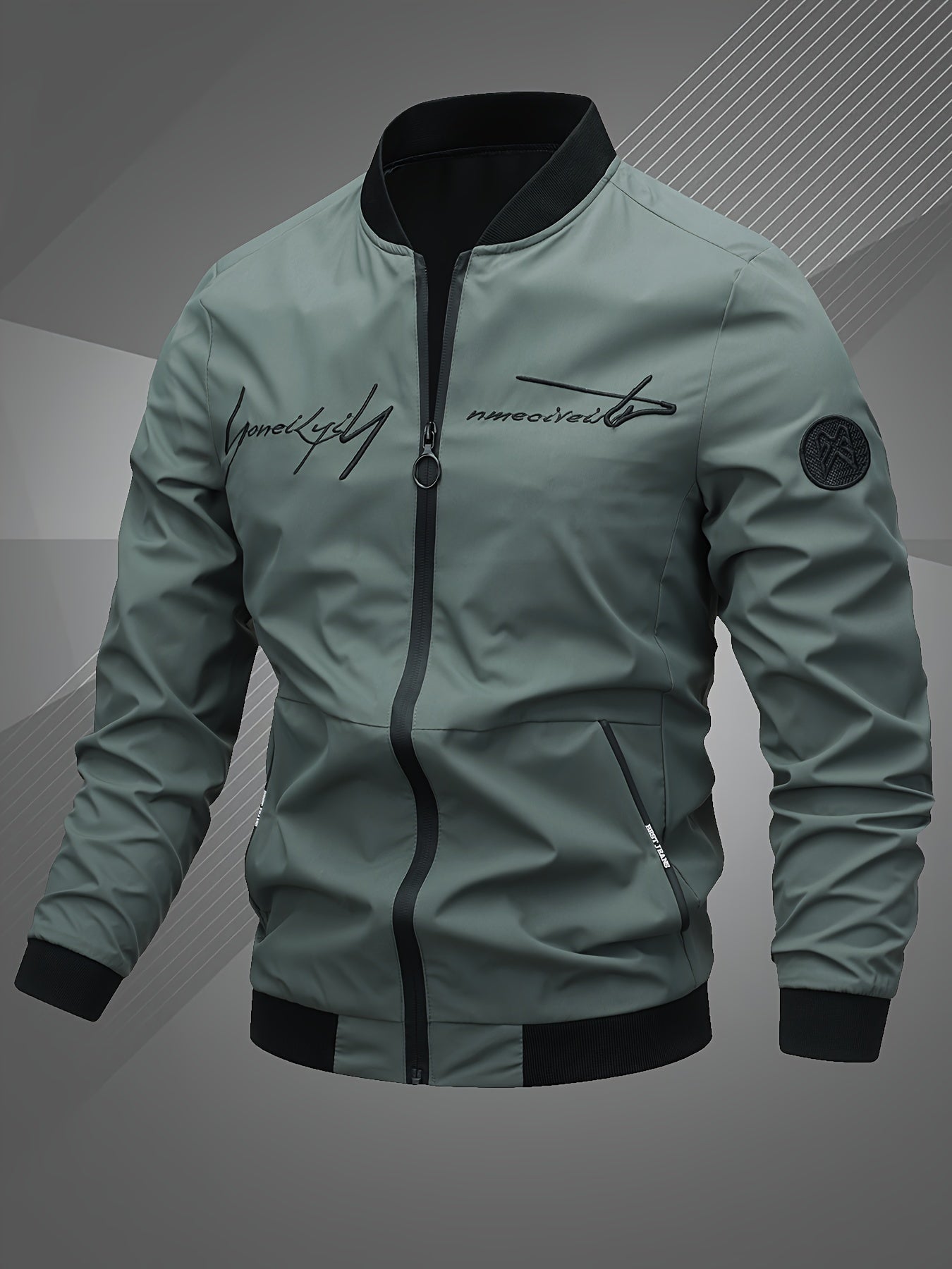 Harm | Casual Bomber Jacket with Long Sleeves