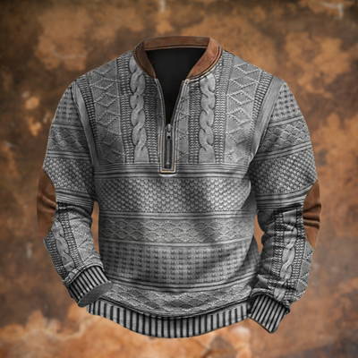 Luca™ Retro Zip-Up Sweater