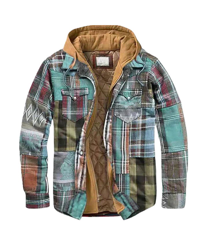Sem | Patchwork blazer with checks