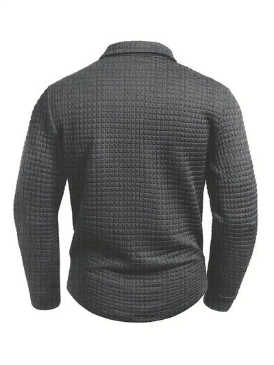 Ribbed Polo Sweater