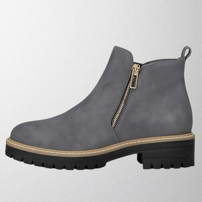 Olivia – Women's shoe with round toe and side zip fastening