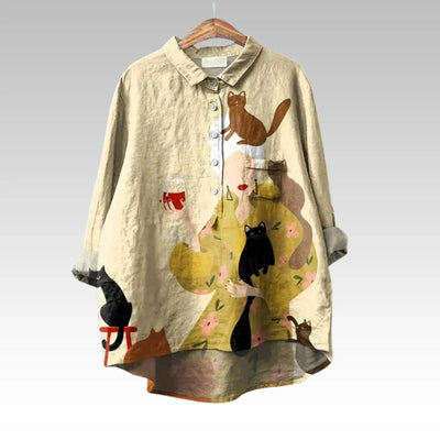 Evelina - Klassieke overhemdblouse