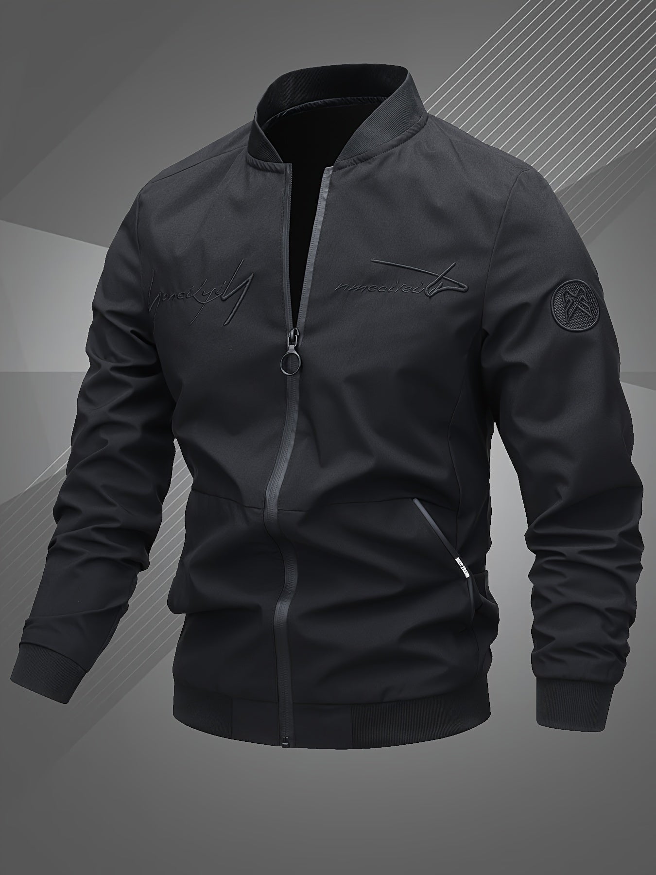 Harm | Casual Bomber Jacket with Long Sleeves