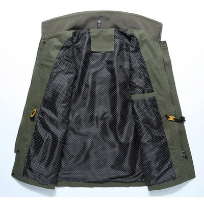Elegant Cotton Cargo Jacket
