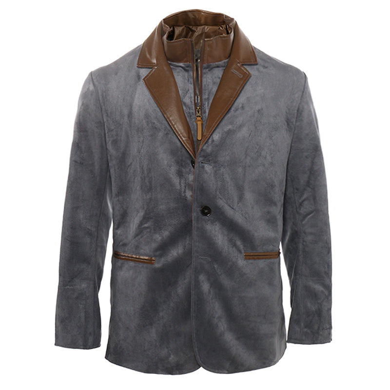 Men's Autumn Vintage Buckskin Jacket MTA2225C0TO