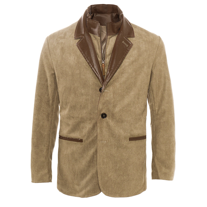 Men's Autumn Vintage Buckskin Jacket MTA2225C0TO
