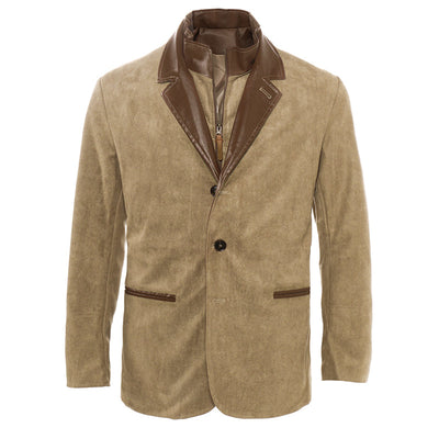 Men's Autumn Vintage Buckskin Jacket MTA2225C0TO