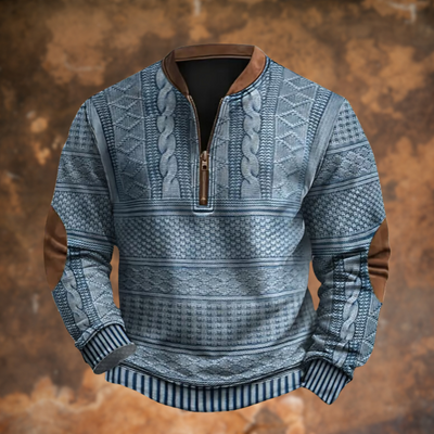 Luca™ Retro Zip-Up Sweater