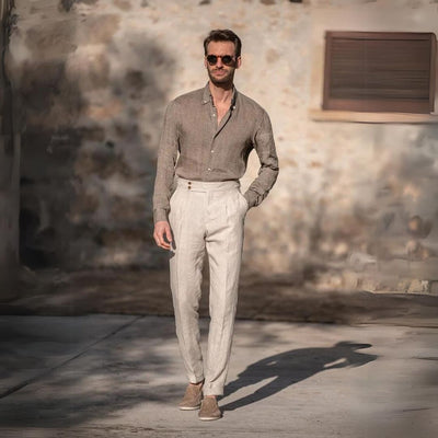 Gold Coast Linen Pantalon