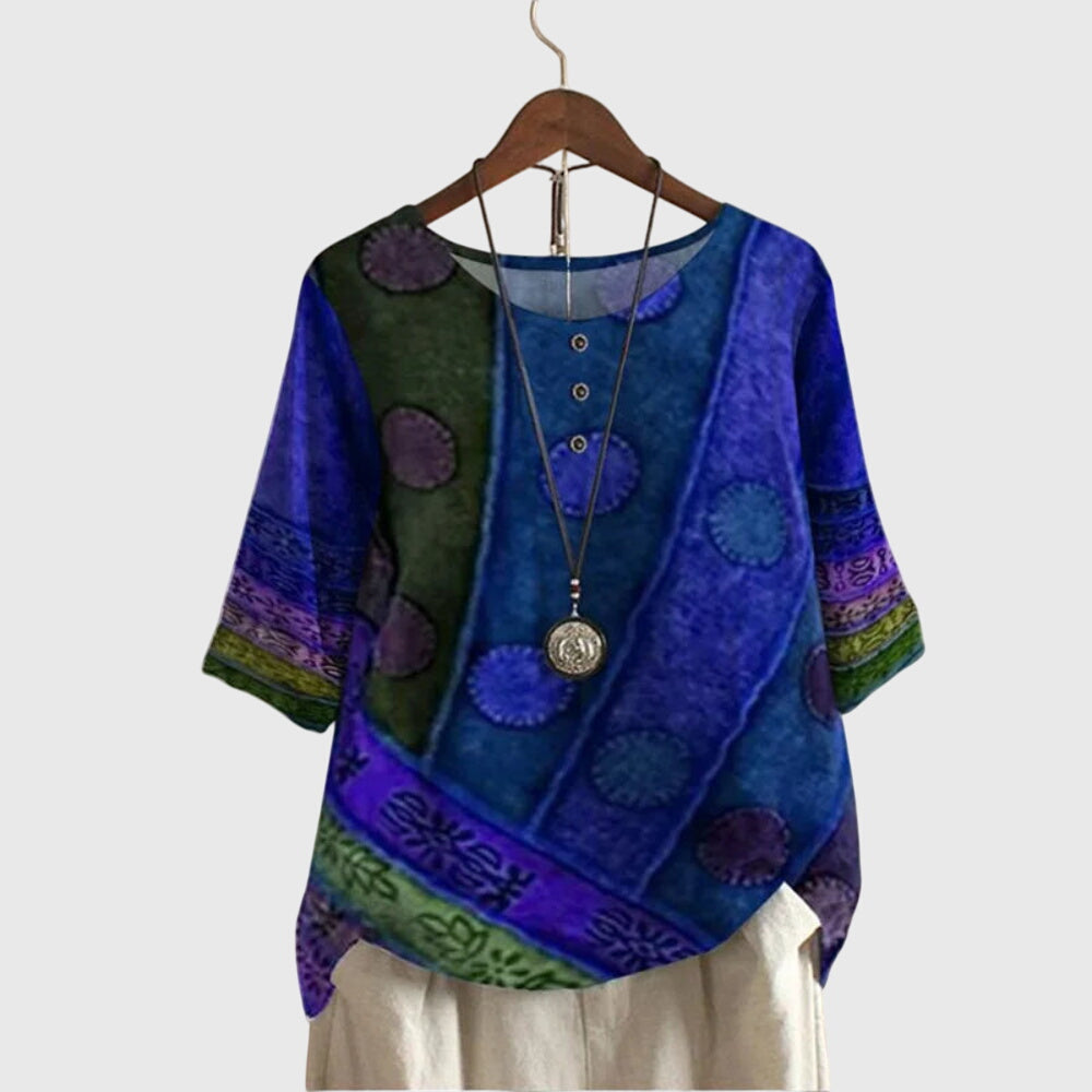 Valerie - Kleurrijke bohemien Blouse