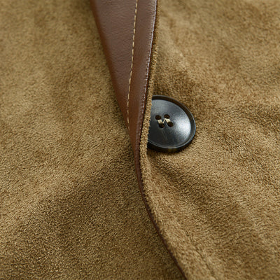 Men's Autumn Vintage Buckskin Jacket MTA2225C0TO