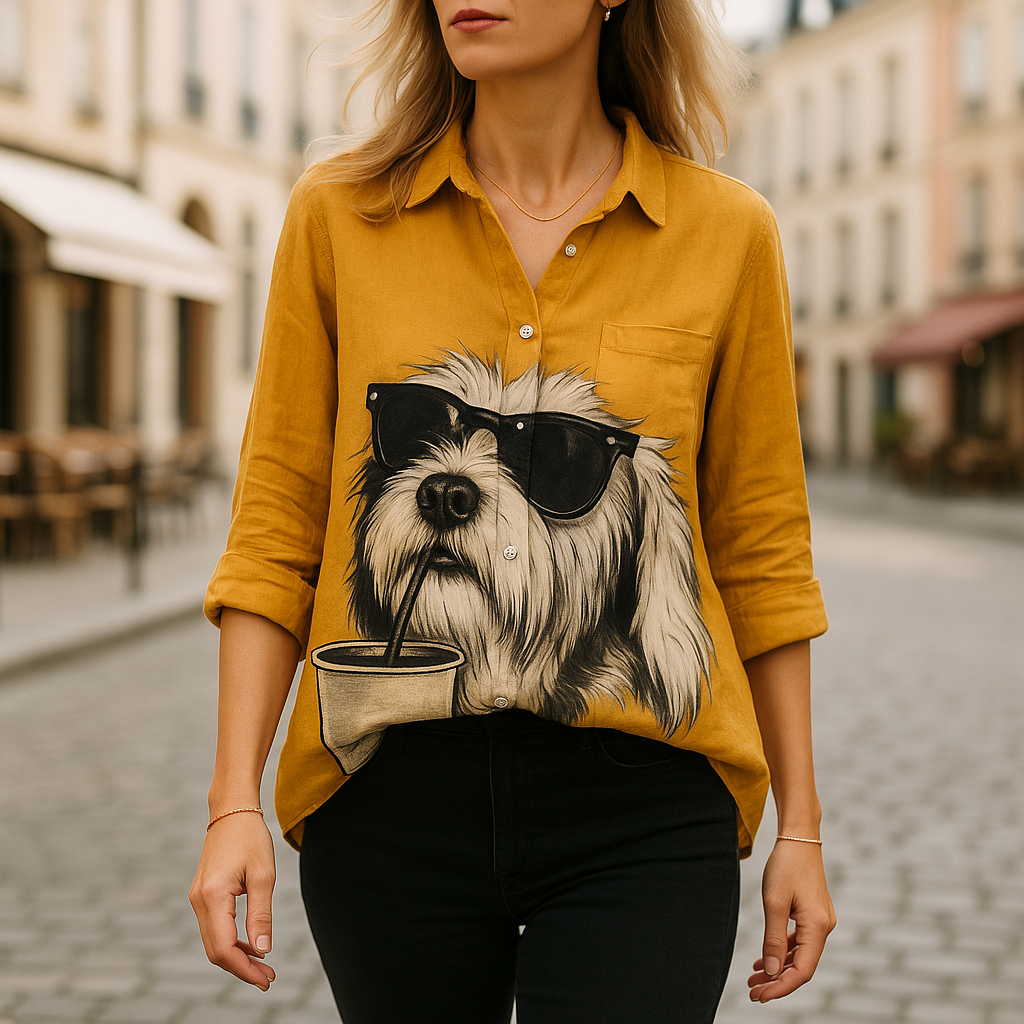 Evelina - Klassieke overhemdblouse