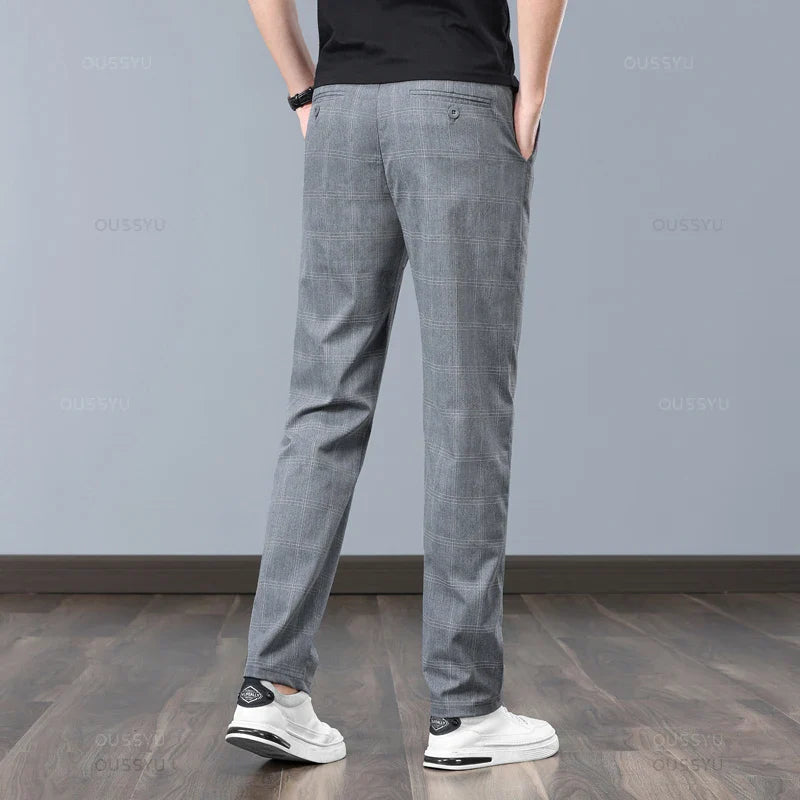 Plaid Stretch Pants