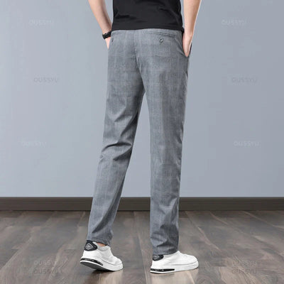 Plaid Stretch Pants