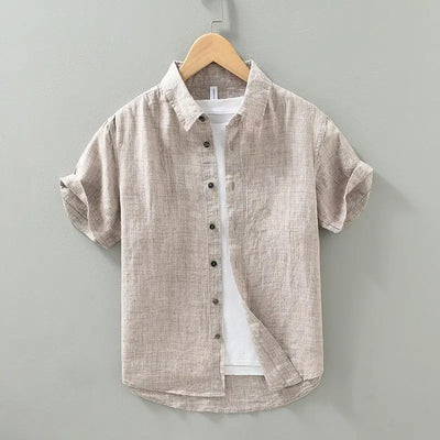 Short Sleeved Linen Shirt
