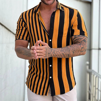Striped Short Sleeved Summer Shirt