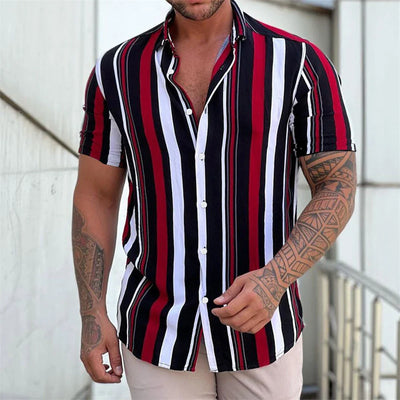 Striped Short Sleeved Summer Shirt