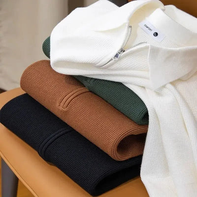 Elegant Men's Zip Sweater