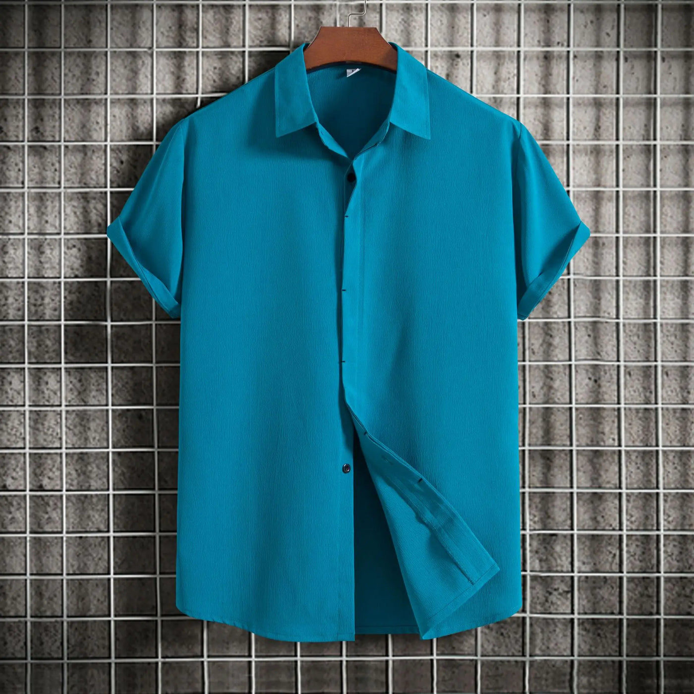 Cotton Linen Short Sleeved Shirt