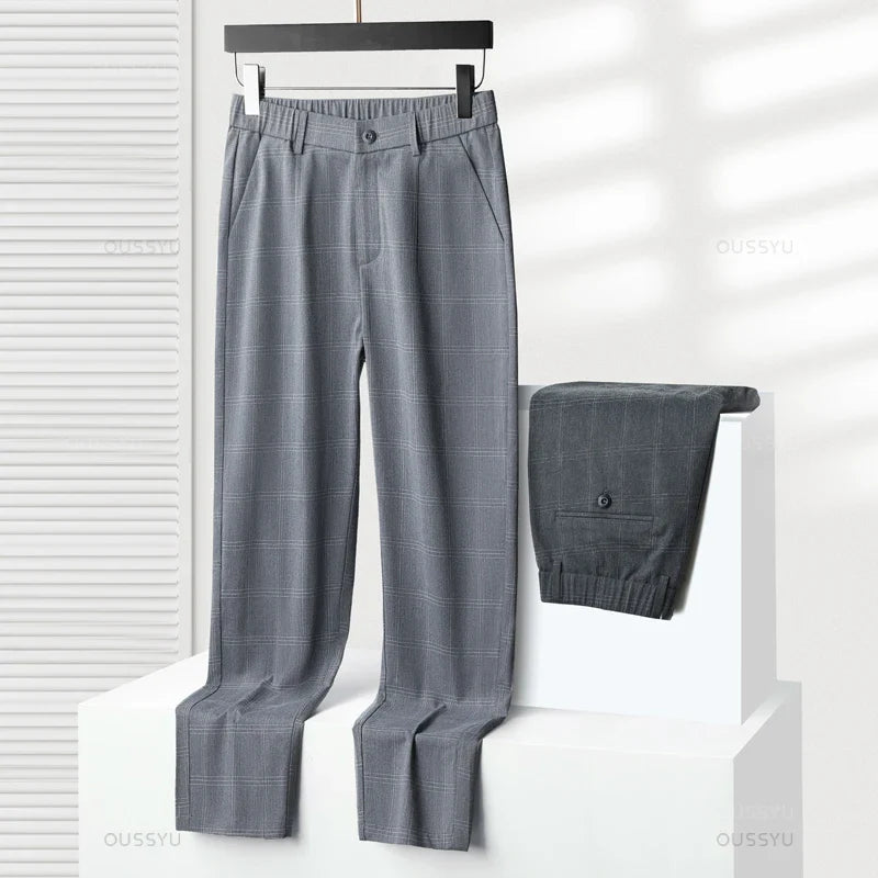 Plaid Stretch Pants