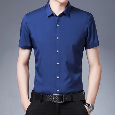 Business Casual Short-Sleeved Shirt
