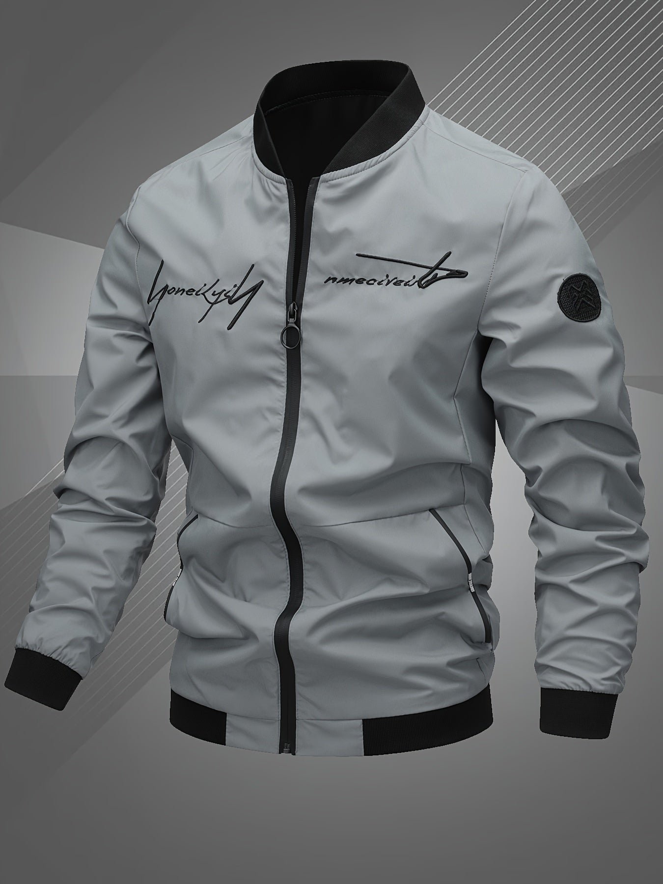 Harm | Casual Bomber Jacket with Long Sleeves
