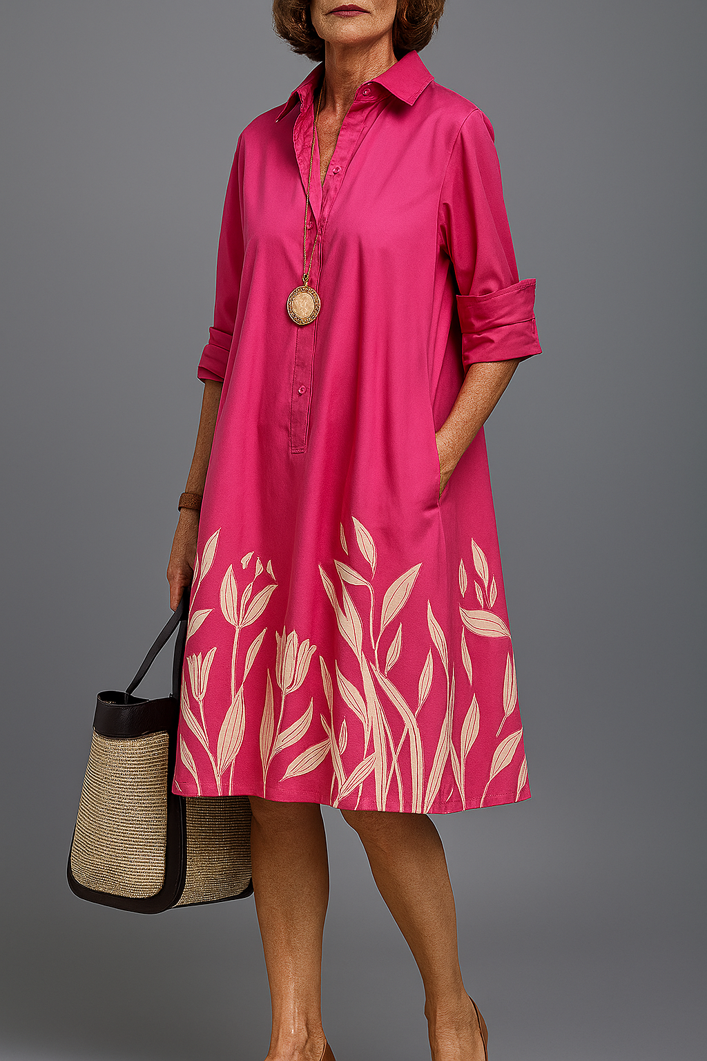 Liane - Robe Midi Luxueuse pour une Élégance Sans Effort